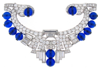 Platinum over gold diamond Belle &Eacute;poque star brooch