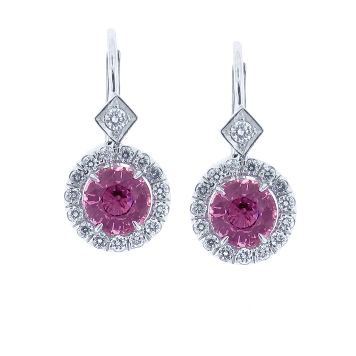 Pave Diamond Pavé Donut earrings | Pampillonia Jewelers | Estate and ...