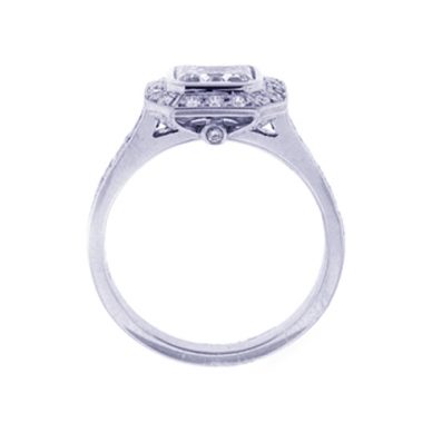 Asscher cut diamond ring | Pampillonia Jewelers | Estate and Designer ...