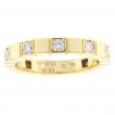 vintage Cartier Lanières Diamond Gold Band Ring for sale