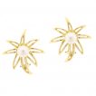 Vintage Tiffany & Co. Fireworks Pearl Gold Earrings