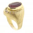 Burle Marx Rubellite Tourmaline and Diamond Ring at pampillonia