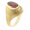 Burle Marx Rubellite Tourmaline and Diamond Ring at pampillonia