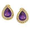 Burle Marx Amethyst and Diamond Earrings at pampillonia