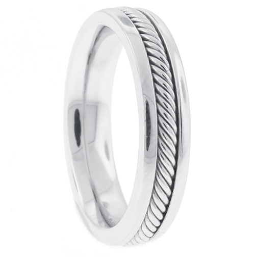Men’s rope wedding ring 1 | Pampillonia Jewelers | Estate and Designer ...