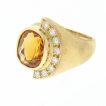 Burl-Marx Citrine and Diamond Ring at pampillonia