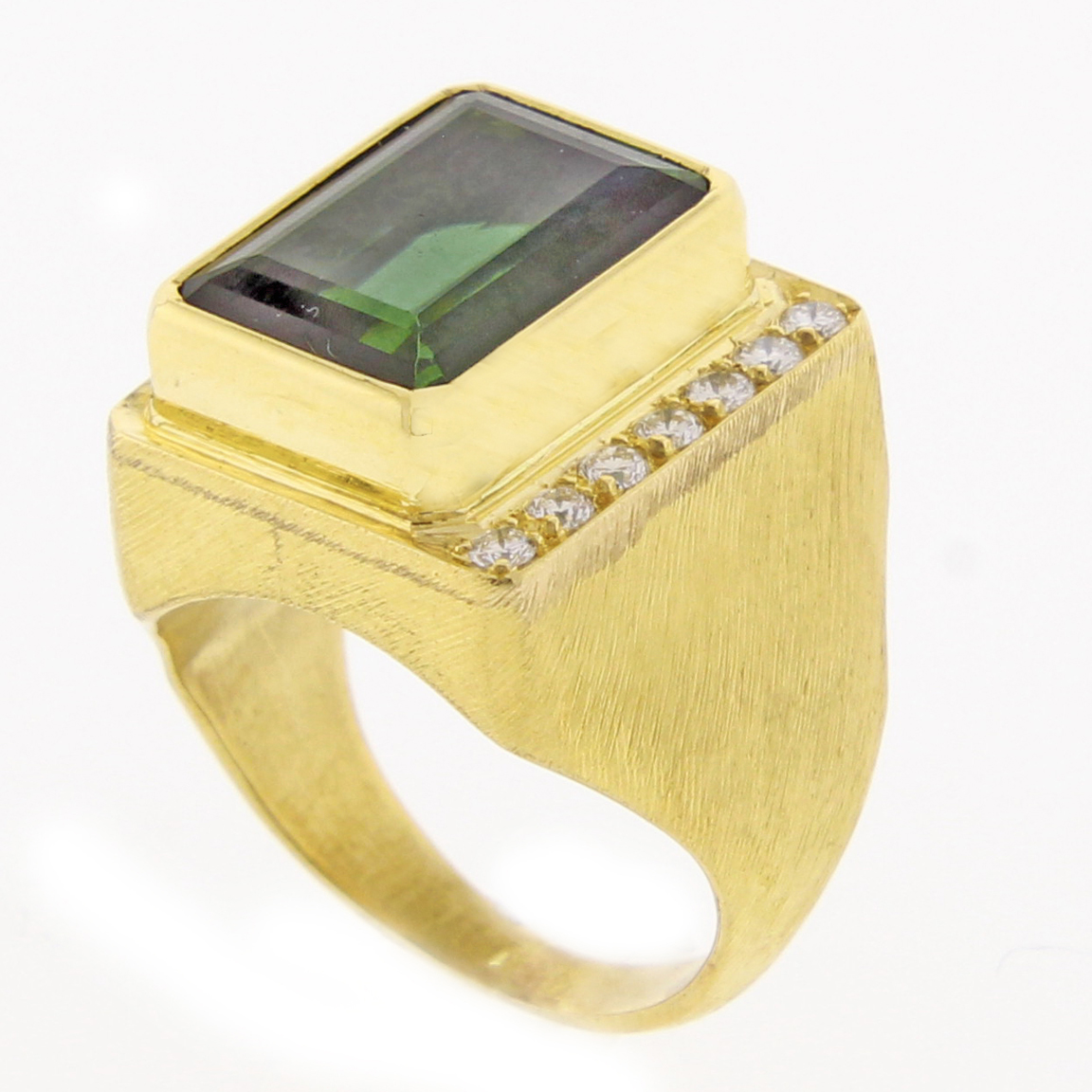 Burle Marx Tourmaline and Diamond Ring | Pampillonia Jewelers | Estate ...