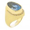 Burl-Marx Blue topaz and diamond ring at pampillonia