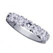 Platinum five diamond ring