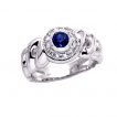 Sapphire and diamond ring