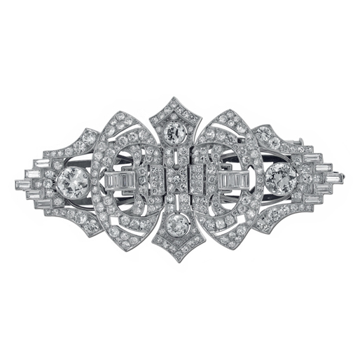 Art Deco Diamond Clips 1 | Pampillonia Jewelers | Estate and Designer ...