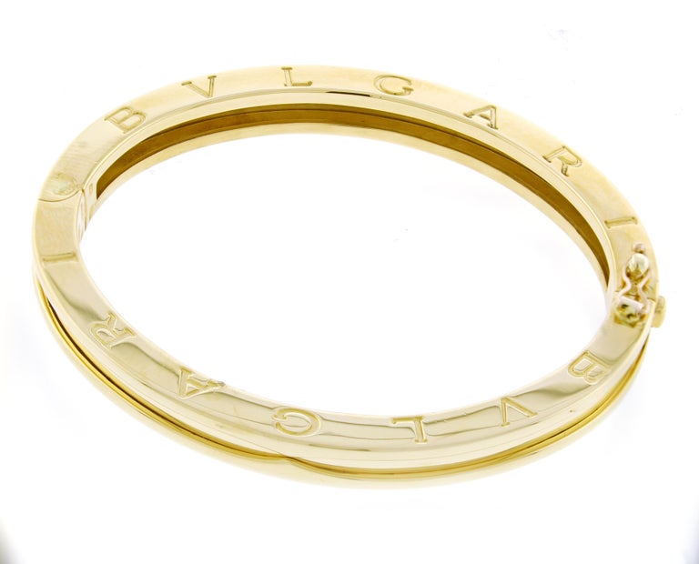 Bulgari Bvlgari  Yellow Gold Bangle Bracelet | Pampillonia Jewelers  | Estate and Designer Jewelry
