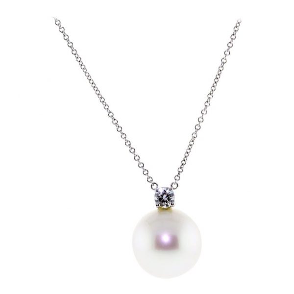 tiffany single pearl drop necklace