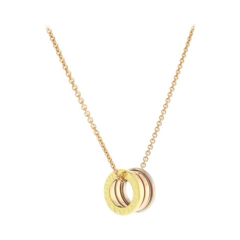 Bulgari  Necklace in Pink, Yellow and White Gold | Pampillonia  Jewelers | Estate and Designer Jewelry