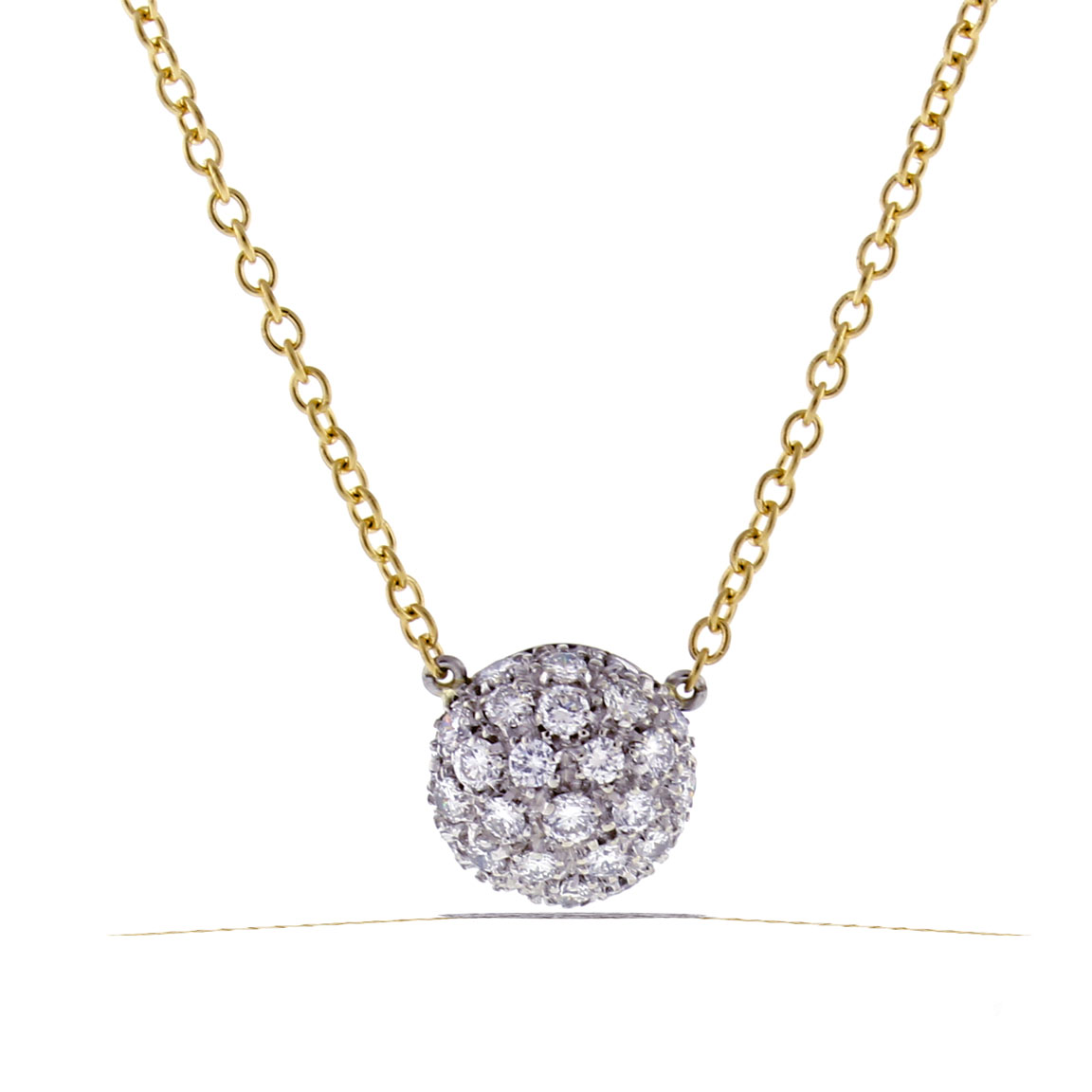 Pavé Diamond Pendant | Pampillonia Jewelers | Estate and Designer Jewelry